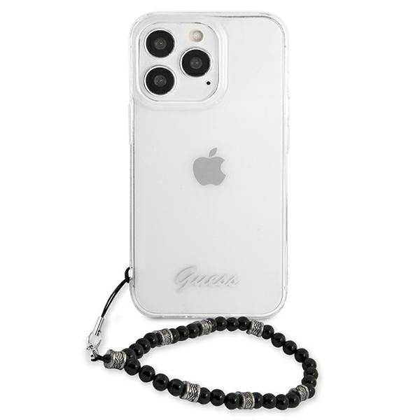 Kryt Guess GUHCP13XKPSBK Apple iPhone 13 Pro Max Transparent hardcase Black Pearl