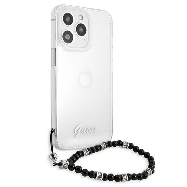 Kryt Guess GUHCP13XKPSBK Apple iPhone 13 Pro Max Transparent hardcase Black Pearl