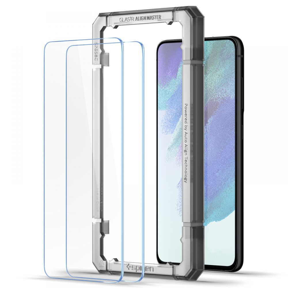 Kryt Spigen AlignMaster Glas.tr Samsung Galaxy S21 FE [2 PACK]