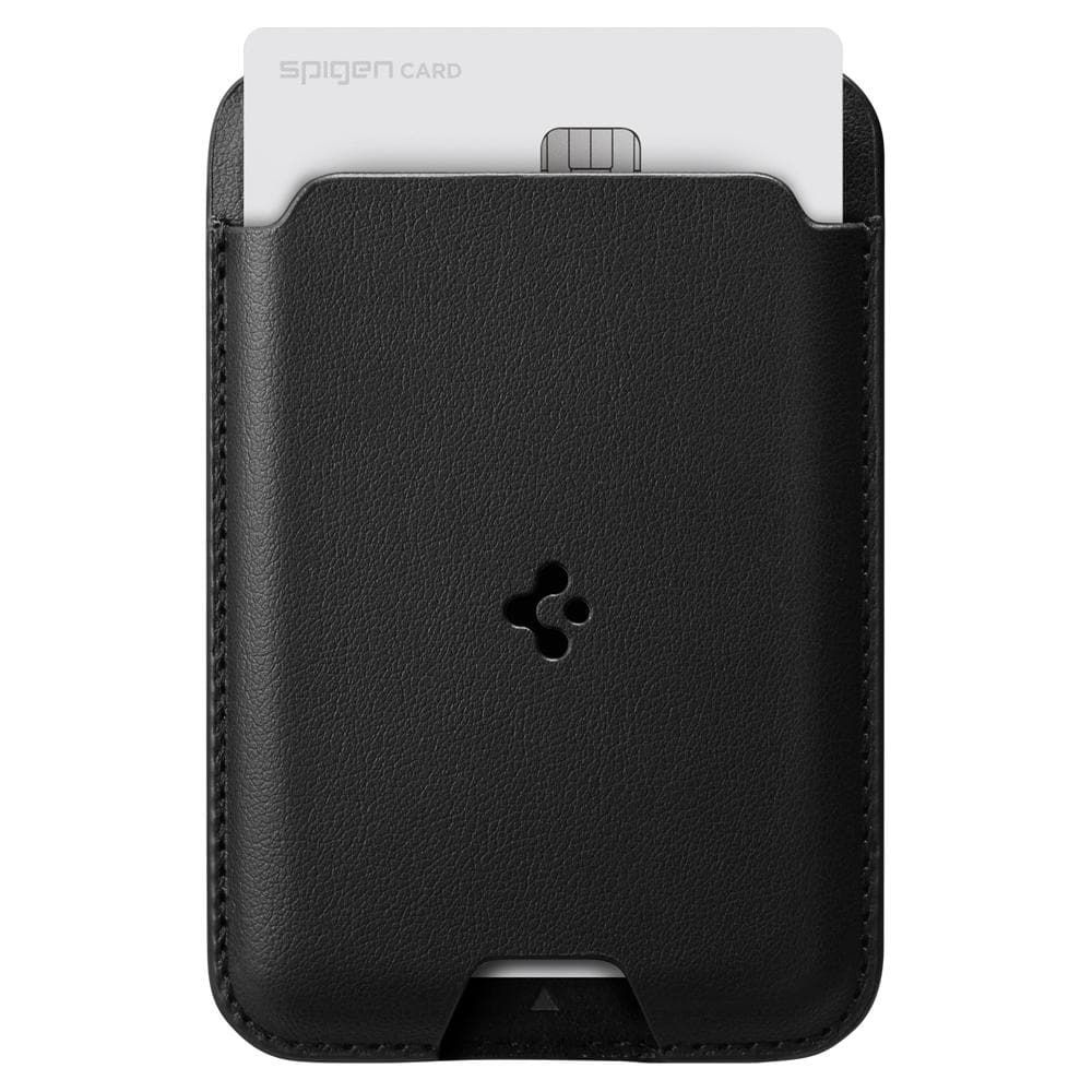 Kryt MagSafe Card Case Spigen Valentinus Universal Magnetic Card Holder Black