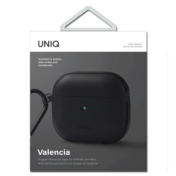Kryt UNIQ Valencia Antimicrobial Apple AirPods 3 midnight black