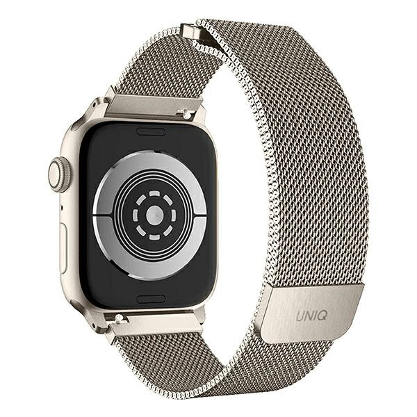 Kryt UNIQ Dante strap Apple Watch 4/5/6/7/SE/8/9/Ultra 44/45/49mm Stainless Steel starlight
