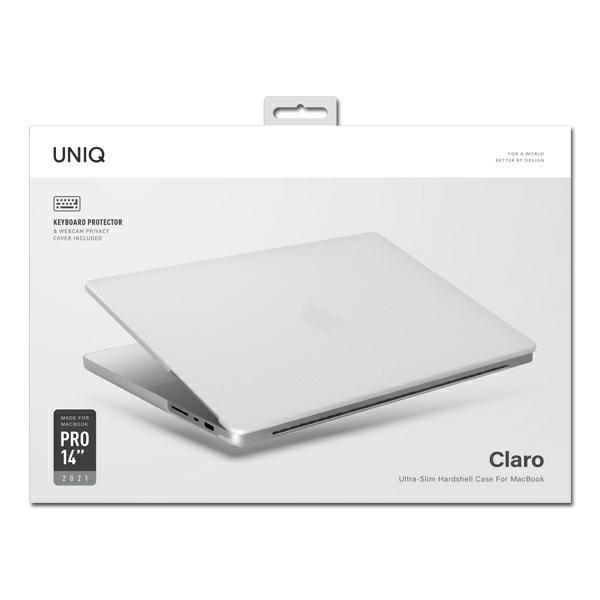 Kryt UNIQ Claro Apple MacBook Pro 14" 2021-2025 (M1/M2/M3/M4/M5) dove matte clear