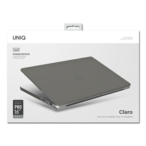 Kryt UNIQ Claro Apple MacBook Pro 16" (M1/M2/M3/M4/M5) 2021-2026 smoke matt grey