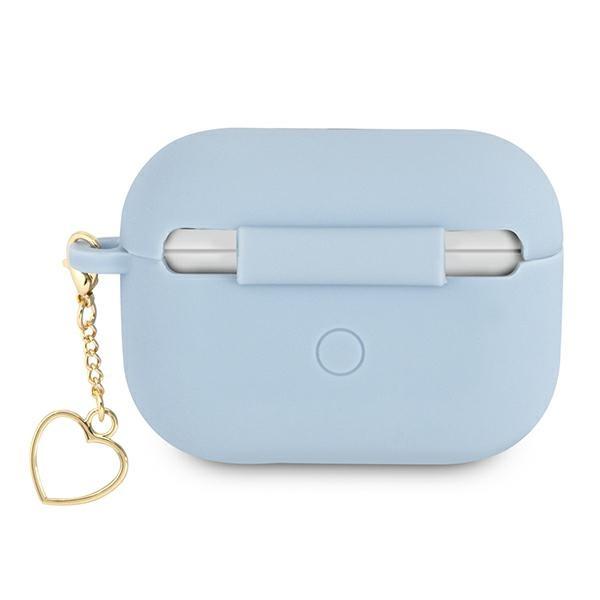 Kryt Guess GUAPLSCHSB Apple AirPods Pro cover blue Silicone Charm Collection