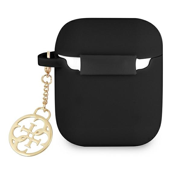 Kryt Guess GUA2LSC4EK Apple AirPods black Silicone Charm 4G Collection
