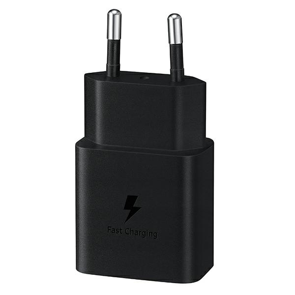 Síťová nabíječka Samsung EP-T1510XB 15W Fast Charge + USB-C cable black