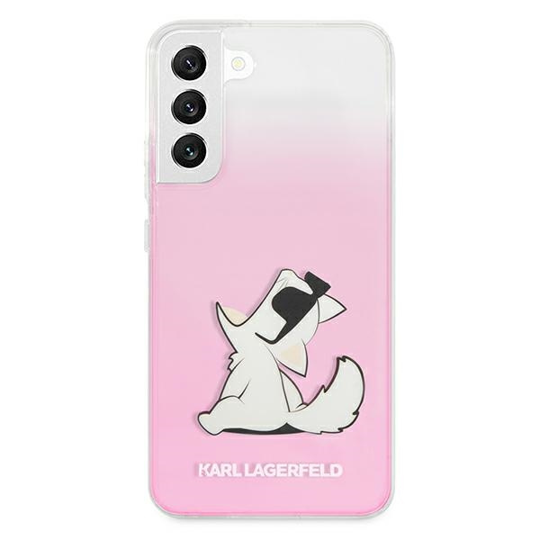 Kryt Karl Lagerfeld KLHCS22MCFNRCPI Samsung Galaxy S22+ Plus hardcase pink Choupette Eat