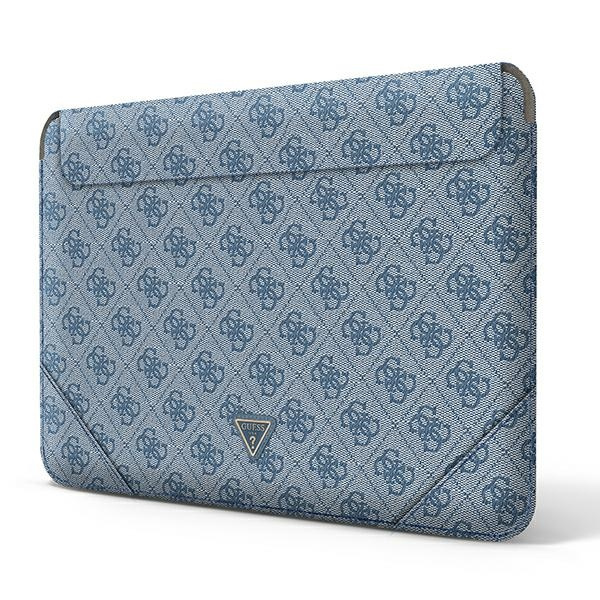Kryt Guess Sleeve GUCS14P4TB 13/14 inch blue 4G Uptown Triangle logo