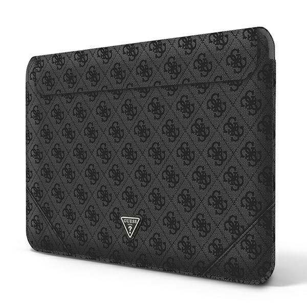Kryt Guess Sleeve GUCS14P4TK 13/14 inch black 4G Uptown Triangle logo