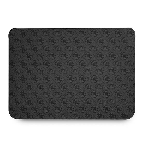 Kryt Guess Sleeve GUCS16P4TK 16 inch black 4G Uptown Triangle logo