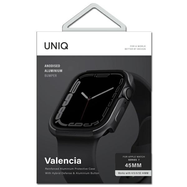 Kryt UNIQ Valencia case Apple Watch 4/5/6/7/SE 44/45mm graphite