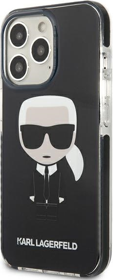 Kryt Karl Lagerfeld KLHCP13LTPEIKK Apple iPhone 13 Pro hardcase black Iconik Karl