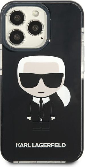Kryt Karl Lagerfeld KLHCP13LTPEIKK Apple iPhone 13 Pro hardcase black Iconik Karl