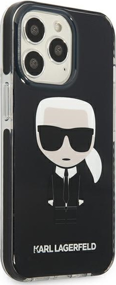 Kryt Karl Lagerfeld KLHCP13LTPEIKK Apple iPhone 13 Pro hardcase black Iconik Karl
