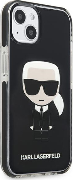 Kryt Karl Lagerfeld KLHCP13STPEIKK Apple iPhone 13 mini hardcase black Iconik Karl