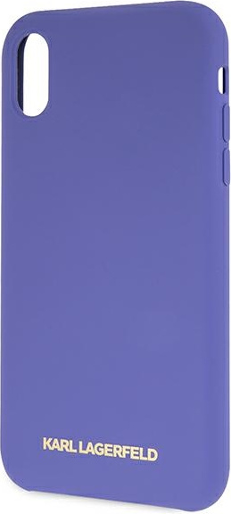 Kryt Karl Lagerfeld KLHCI61SLVOG Apple iPhone XR hardcase violet Silicone