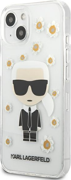 Kryt Karl Lagerfeld KLHCP13SHFLT Apple iPhone 13 mini transparent Flower Ikonik Karl