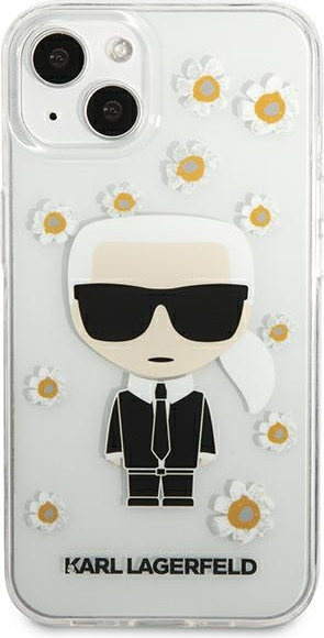 Kryt Karl Lagerfeld KLHCP13SHFLT Apple iPhone 13 mini transparent Flower Ikonik Karl