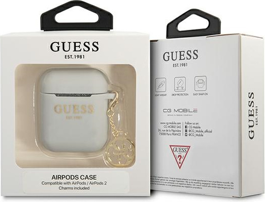 Kryt Guess GUA2LSC4EG Apple AirPods grey Silicone Charm 4G Collection