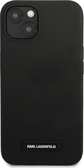 Kryt Karl Lagerfeld KLHCP13SSLMP1K Apple iPhone 13 mini hardcase black Silicone Plaque