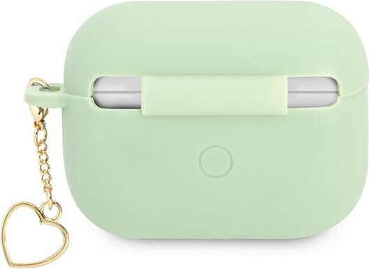 Kryt Guess GUAPLSCHSN Apple AirPods Pro green Silicone Charm Heart Collection