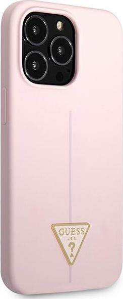 Kryt Guess GUHCP13LSLTGU Apple iPhone 13 Pro purple hardcase Silicone Triangle