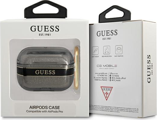 Kryt Guess GUAPHHTSK Apple AirPods Pro black Strap Collection