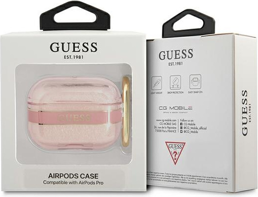 Kryt Guess GUAPHHTSP Apple AirPods Pro pink Strap Collection