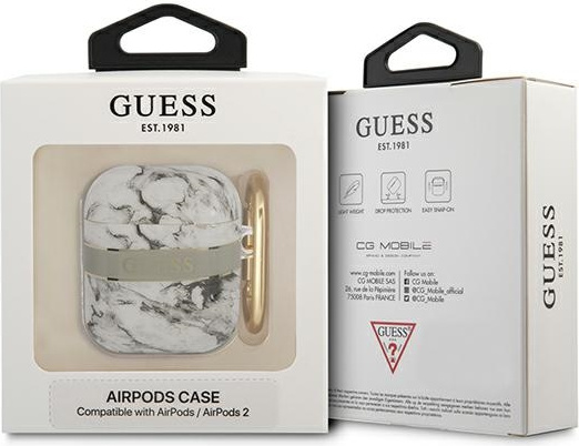 Kryt Guess GUA2HCHMAG Apple AirPods grey Marble Strap Collection