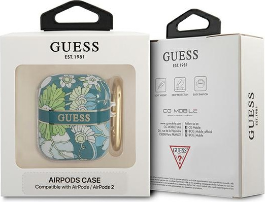 Kryt Guess GUA2HHFLN Apple AirPods green Flower Strap Collection