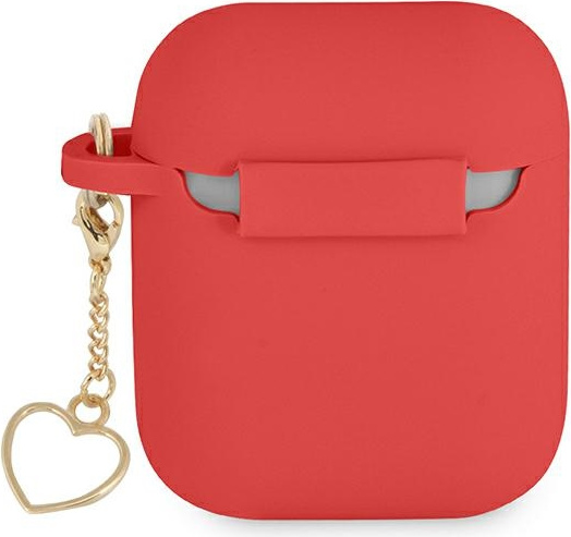 Kryt Guess GUA2LSCHSR Apple AirPods red Silicone Charm Heart Collection