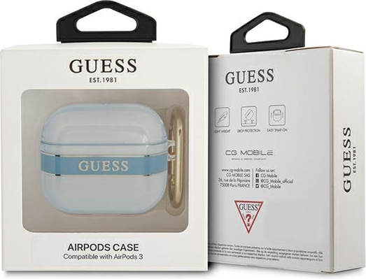 Kryt Guess GUA3HHTSB Apple AirPods 3 blue Strap Collection