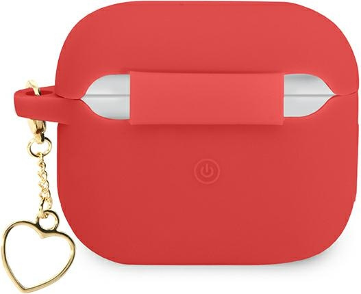 Kryt Guess GUA3LSCHSR Apple AirPods 3 red Silicone Charm Heart Collection