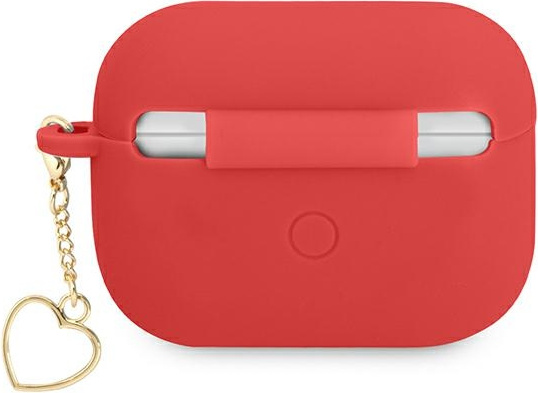 Kryt Guess GUAPLSCHSR Apple AirPods 3 red Silicone Charm Heart Collection