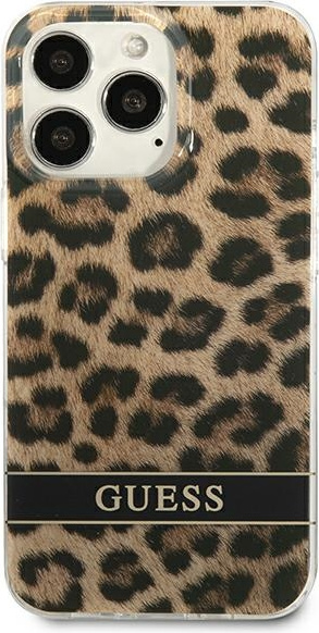 Kryt Guess GUHCP13LHSLEOW Apple iPhone 13 Pro brown hardcase Leopard