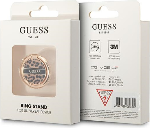 Držáček Guess Ring stand GURSHCLEOW brown Leopard