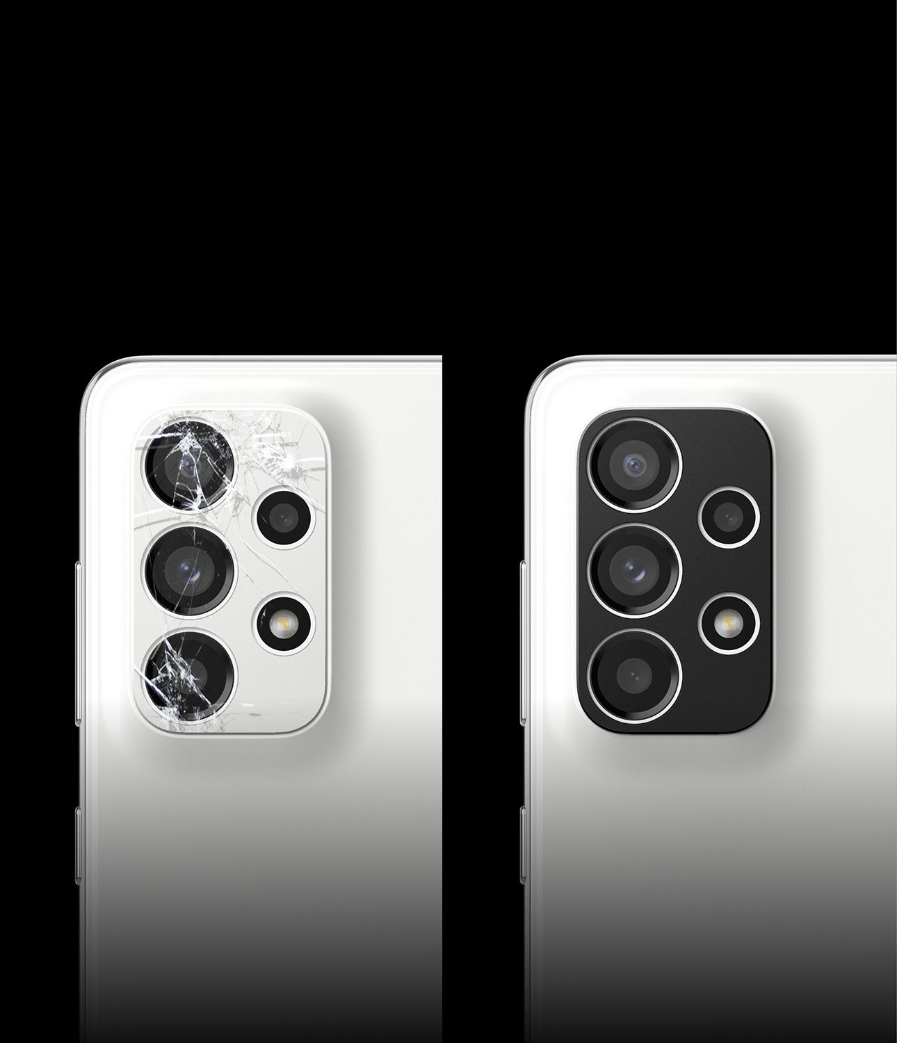 Kryt Ringke Camera Styling Samsung Galaxy A73 5G/A53 5G/A33 5G Black