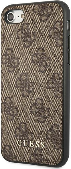 Kryt Guess GUHCI8G4GFBR Apple iPhone SE 2022/2020/8/7 brown hard case 4G Metal Gold Logo