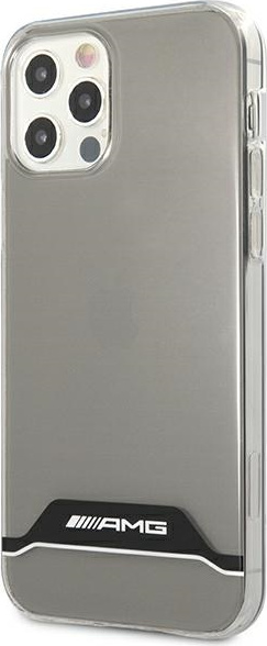 Kryt Mercedes AMG AMHCP12MTCBW Apple iPhone 12/12 Pro transparent hardcase Electroplate Black&White