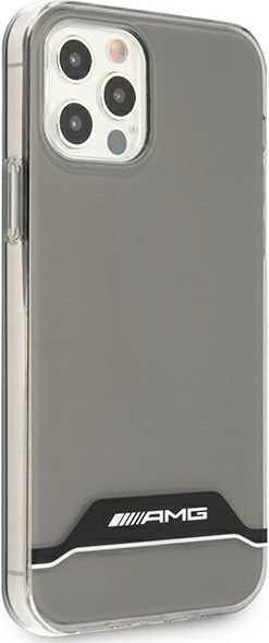 Kryt Mercedes AMG AMHCP12MTCBW Apple iPhone 12/12 Pro transparent hardcase Electroplate Black&White