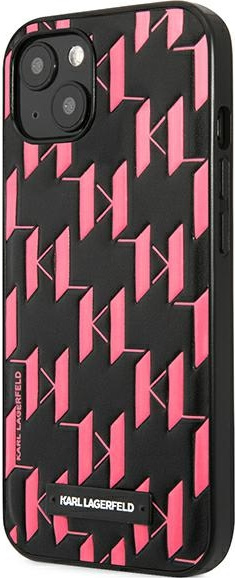 Kryt Karl Lagerfeld KLHCP13SMNMP1P Apple iPhone 13 mini hardcase pink Monogram Plaque
