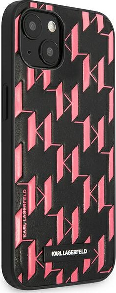 Kryt Karl Lagerfeld KLHCP13SMNMP1P Apple iPhone 13 mini hardcase pink Monogram Plaque