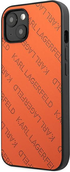 Kryt Karl Lagerfeld KLHCP13SPTLO Apple iPhone 13 mini hardcase orange Perforated Allover