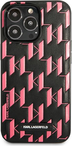 Kryt Karl Lagerfeld KLHCP13XMNMP1P Apple iPhone 13 Pro Max hardcase pink Monogram Plaque