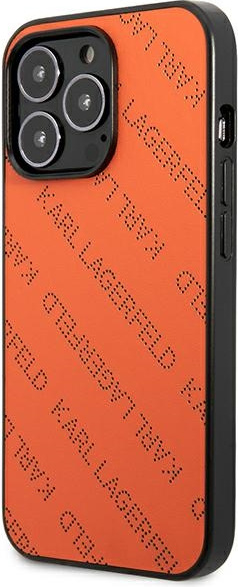 Kryt Karl Lagerfeld KLHCP13XPTLO Apple iPhone 13 Pro Max hardcase orange Perforated Allover