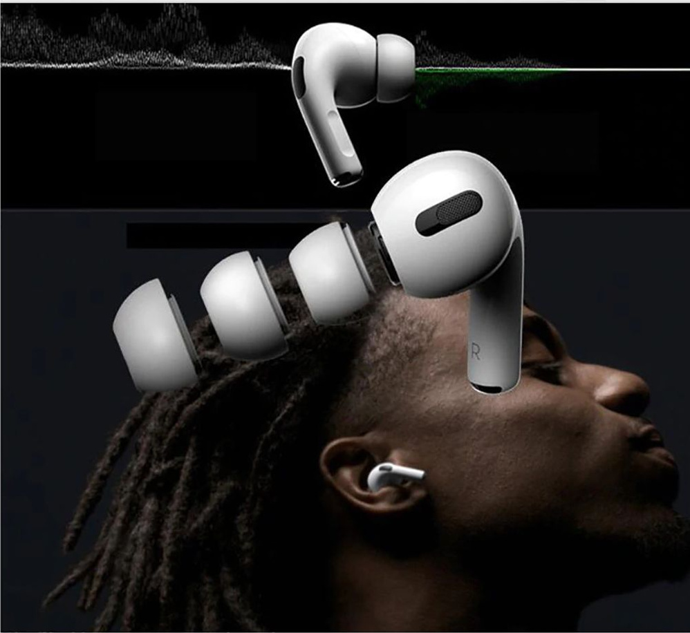 Kryt Tech-Protect Ear Tips Apple AirPods Pro White [3 PACK]