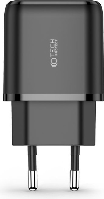 Síťová nabíječka Tech-Protect C20W 2-port Network Charger PD 20W QC 3.0 Black
