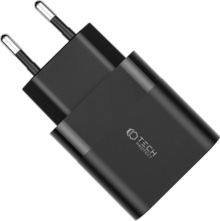 Síťová nabíječka Tech-Protect C30W 2-port Network Charger PD 30W QC 3.0 Black