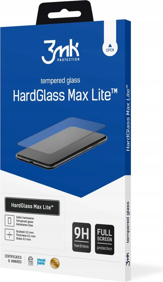 Tvrzené sklo 3MK HardGlass Max Lite Samsung Galaxy M53 5G black